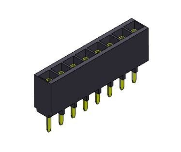 Żeńskie złącze nagłówka 2,54 mm jednorzędowe dip TYP 1 * 2PIN do 1 * 40PIN H = 6,80 mm