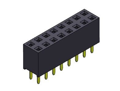 Żeńskie złącze nagłówka 2,54 mm dwurzędowe dip TYP 2 * 2PIN do 2 * 40PIN H = 7,10 mm