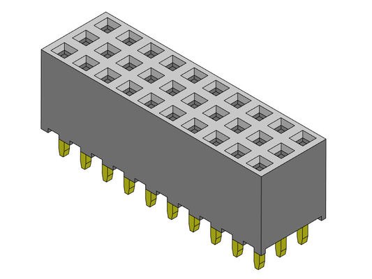 Żeńskie złącze nagłówka 2,00 mm trzyrzędowe dip TYP 3 * 2PIN do 3 * 40PIN H = 6,35 mm