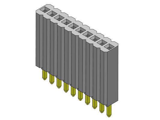 Żeńskie złącze nagłówka 1,27 mm jednorzędowe proste typu 1 * 2PIN do 1 * 50PIN H = 8,50 mm