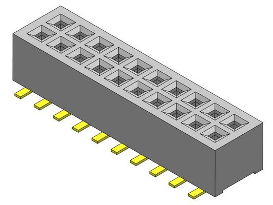 Złącze żeńskie 1,00 mm z podwójnym rzędem 2 * 3PIN do 2 * 40PIN