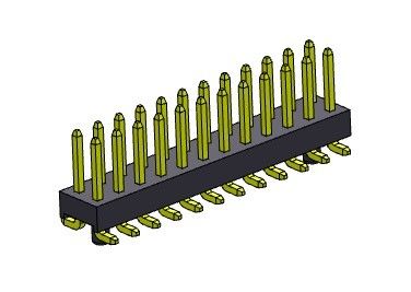 Złącze wtykowe 2,54 mm Podwójne rzędy SMT TYP Z kołkami 2 * 2PIN do 2 * 40PIN H = 2,54 MM