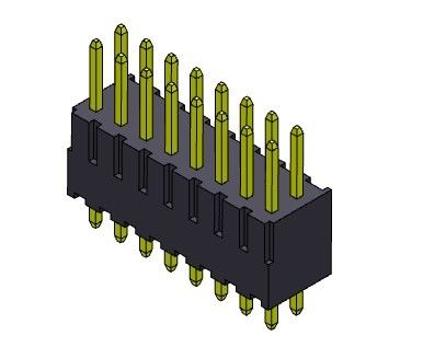 Złącze wtykowe 2,54 mm dwurzędowe DIP TYP 2 * 2PIN do 2 * 40PIN H = 7,40 MM