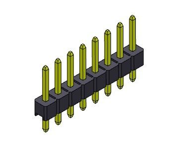 Złącze wtykowe 2,54 mm Jednorzędowe proste TYP 1 * 2PIN do 1 * 40PIN H = 2,54 mm