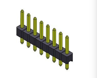Złącze wtykowe 2,54 mm Jednorzędowe proste TYP 1 * 2PIN do 1 * 40PIN H = 2,54 mm