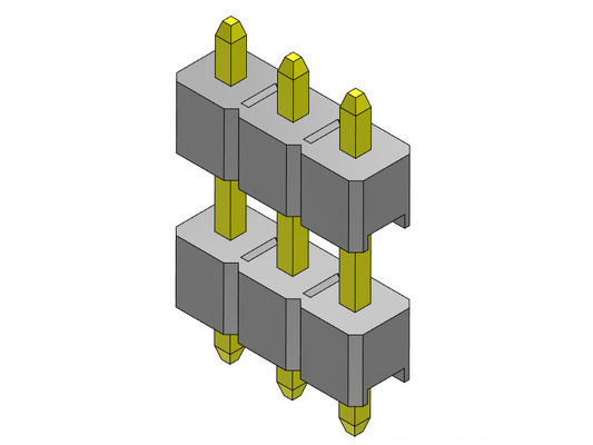 Złącze wtykowe 2,54 mm dwurzędowe proste TYP 1 * 2PIN do 1 * 40PIN