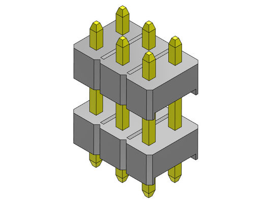 Listwa pinowa 1000MΩ 2,54 mm dwurzędowa DIP TYP 2*2PIN do 2*40PIN H=2,54MM