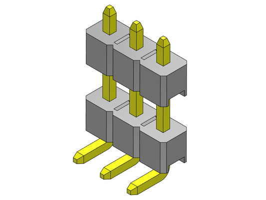Złącze wtykowe 2,54 mm dwurzędowe R / A TYP 1 * 2PIN do 1 * 40PIN H = 2,54 MM