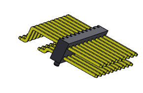 Złącze wtykowe 2,00 mm jednorzędowe SMT TYP 2 * 2PIN do 2 * 40PIN H = 2,00 MM