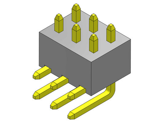 Złącze wtykowe 2,54 mm jednorzędowe R / A TYP 2 * 2PIN do 2 * 40PIN H = 4,30 MM
