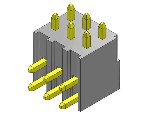 Złącze wtykowe 2,54 mm jednorzędowe R / A TYPE 2 * 2PIN do 2 * 40PIN H = 7,40 MM