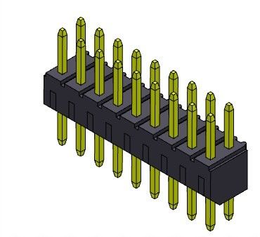 2,00 mm Złącze nagłówka PCB Dwurzędowy typ dip 2 * 2PIN do 2 * 40PIN H = 4,00 MM