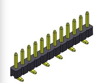 Złącze wtykowe 2,00 mm jednorzędowe SMT TYP 1 * 2PIN do 1 * 40PIN H = 2,00 MM