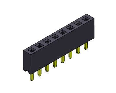 2,54 mm Złącze nagłówka PCB Jednorzędowe złącze typu dip 1 * 2PIN do 1 * 40PIN