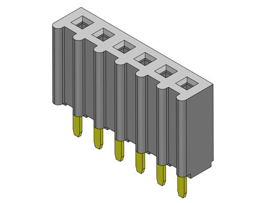 Żeńskie złącze nagłówka 2,54 mm jednorzędowe dip TYP 1 * 2PIN do 1 * 40PIN H = 8,50 mm