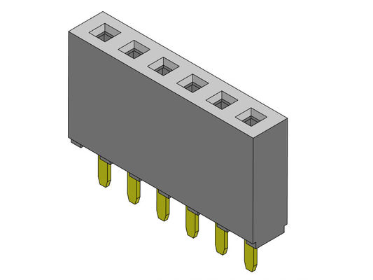 Żeńskie złącze nagłówka 2,54 mm jednorzędowe dip TYP 1 * 2PIN do 1 * 40PIN H = 8,50 mm