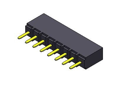 Żeńskie złącze nagłówka 2,54 mm jednorzędowe dip TYP 1 * 2PIN do 1 * 40PIN H = 6,80 mm