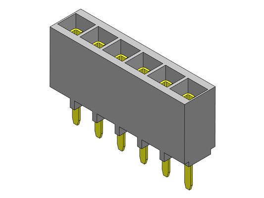 Żeńskie złącze nagłówka 2,54 mm jednorzędowe dip TYP 1 * 2PIN do 1 * 40PIN H = 6,80 mm