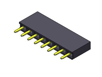 Żeńskie złącze nagłówka 2,54 mm jednorzędowe dip TYP 1 * 2PIN do 1 * 40PIN H = 7,10 mm