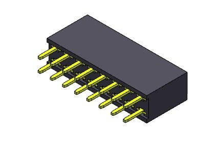 Żeńskie złącze nagłówka 2,54 mm dwurzędowe dip TYP 2 * 2PIN do 2 * 40PIN H = 8,50 mm