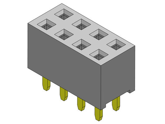 Żeńskie złącze nagłówka 2,54 mm dwurzędowe dip TYP 2 * 2PIN do 2 * 40PIN H = 5,65 mm