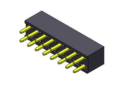 Żeńskie złącze nagłówka 2,54 mm dwurzędowe dip TYP 2 * 2PIN do 2 * 40PIN H = 5,65 mm