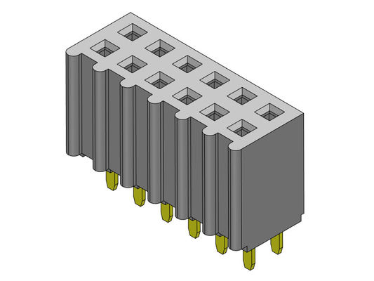 Żeńskie złącze nagłówka 2,54 mm dwurzędowe dip TYP 2 * 2PIN do 2 * 40PIN H = 8,50 mm