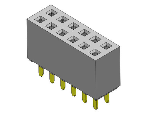 Żeńskie złącze nagłówka 2,54 mm dwurzędowe dip TYP 2 * 2PIN do 2 * 40PIN H = 8,50 mm
