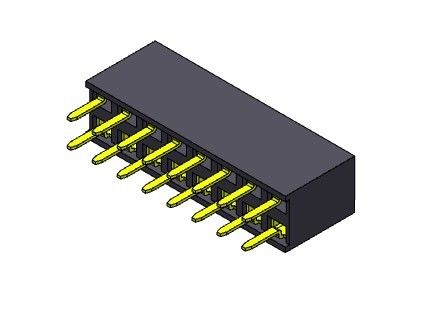 Żeńskie złącze nagłówka 2,54 mm dwurzędowe dip TYP 2 * 2PIN do 2 * 40PIN H = 7,10 mm