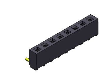 Złącze żeńskie Header 2,54 mm Kątowy dip TYP 1 * 2PIN do 1 * 40PIN H = 5,00 mm