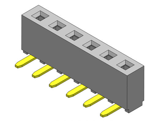 Złącze żeńskie Header 2,54 mm Kątowy dip TYP 1 * 2PIN do 1 * 40PIN H = 5,00 mm