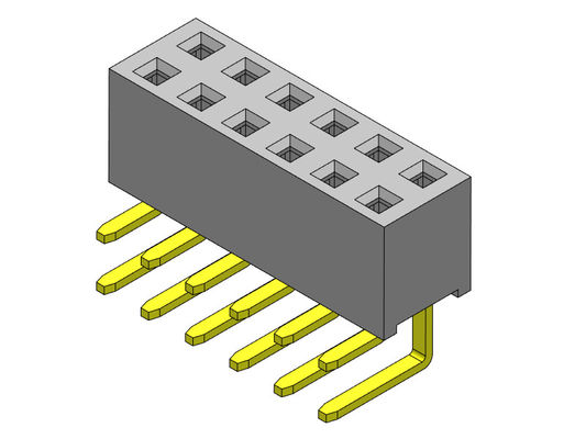 2,54 mm dwurzędowe złącze R / A Dip TYPE PCB Header 2 * 2PIN do 2 * 40PIN