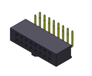 Dwurzędowe złącze żeńskie R / A TYPE 2,54 mm 2 * 2PIN do 2 * 40PIN H = 8,50 mm