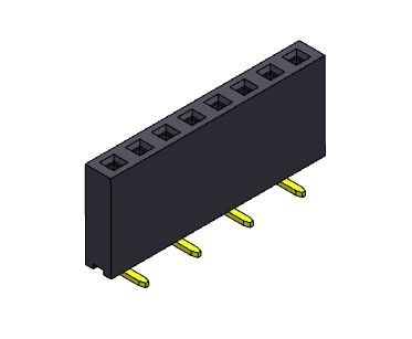 Złącze żeńskie 2,54 mm jednorzędowe SMT TYP 1 * 2PIN do 1 * 40PIN H = 8,50 mm