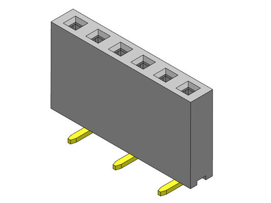 Złącze żeńskie 2,54 mm jednorzędowe SMT TYP 1 * 2PIN do 1 * 40PIN H = 8,50 mm