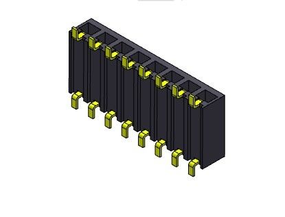 Złącze żeńskie Header 2,54 mm Jednorzędowe wejście SMT TYP 1 * 2PIN do 1 * 40PIN H = 3,40 mm