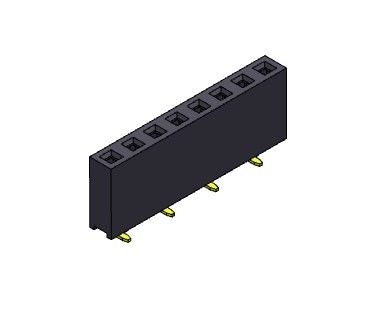 Złącze żeńskie 2,54 mm jednorzędowe SMT TYP 1 * 2PIN do 1 * 40PIN H = 7,50 mm