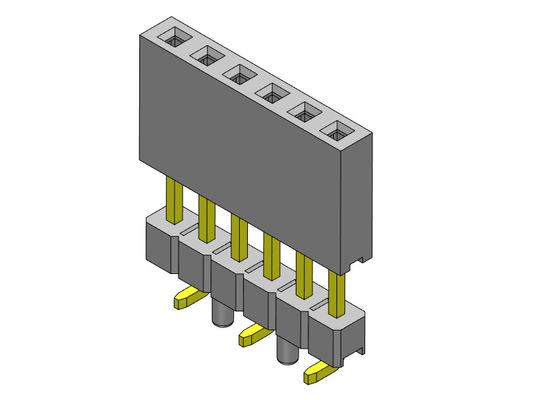 Żeńskie złącze nagłówkowe 2,54 mm jednorzędowe podwyższone wciskane typu SMT 1 * 2PIN do 1 * 40PIN