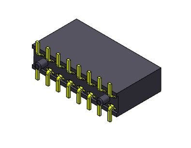 Złącze żeńskie 2,54 mm dwurzędowe SMT TYP 2 * 2PIN do 2 * 40PIN H = 11,00 mm