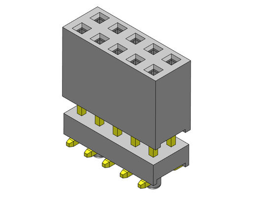 Żeńskie złącze nagłówkowe 2,54 mm dwurzędowe podwyższone wciskane typu SMT 2 * 3PIN do 2 * 40PIN
