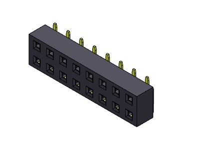 Złącze żeńskie 2,54 mm dwurzędowe SMT TYP 2 * 2PIN do 2 * 40PIN H = 3,50 mm