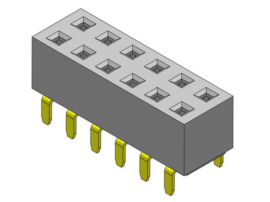 Żeńskie złącze nagłówka 2,54 mm dwurzędowe podwójne wejście TYP 2 * 2PIN do 2 * 40PIN H = 5,00 mm