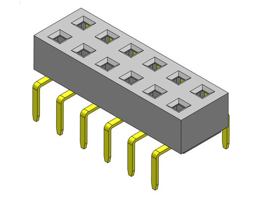 Żeńskie złącze nagłówka 2,54 mm dwurzędowe podwójne wejście TYP 2 * 2PIN do 2 * 40PIN H = 3,00 mm