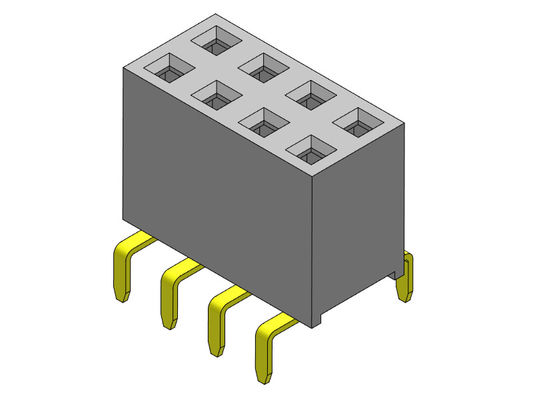 Żeńskie złącze nagłówka 2,54 mm dwurzędowe podwójne wejście TYP 2 * 2PIN do 2 * 40PIN H = 7,10 mm