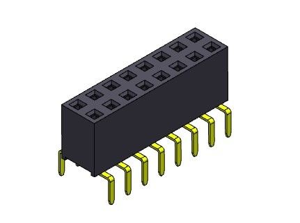 Żeńskie złącze nagłówka 2,54 mm dwurzędowe podwójne wejście TYP 2 * 2PIN do 2 * 40PIN H = 7,10 mm