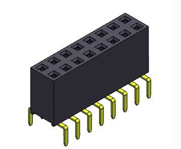 Złącze żeńskie 2,54 mm z podwójnym rzędem, podwójnym wejściem, 2 * 2PIN do 2 * 40PIN
