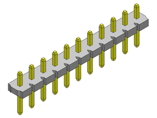 Złącze listwy pinowej 5,08 mm Jednorzędowe dip TYP 1 * 2PIN do 1 * 20PIN H = 2,54 MM