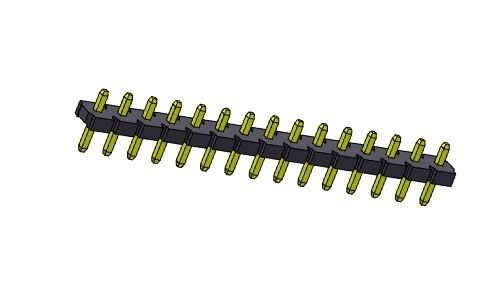 Złącze listwy pinowej 5,08 mm Jednorzędowe dip TYP 1 * 2PIN do 1 * 20PIN H = 2,54 MM