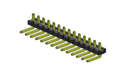 Złącze wtykowe 5,08 mm jednorzędowe R / A TYP 1 * 2PIN do 1 * 20PIN H = 2,54 MM