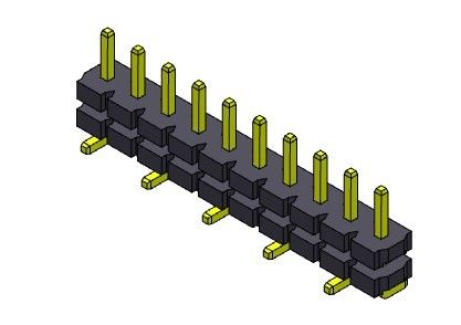 Złącze wtykowe 5,08 mm Stos jednorzędowy Prosty SMT TYP 1 * 2PIN do 1 * 20PIN